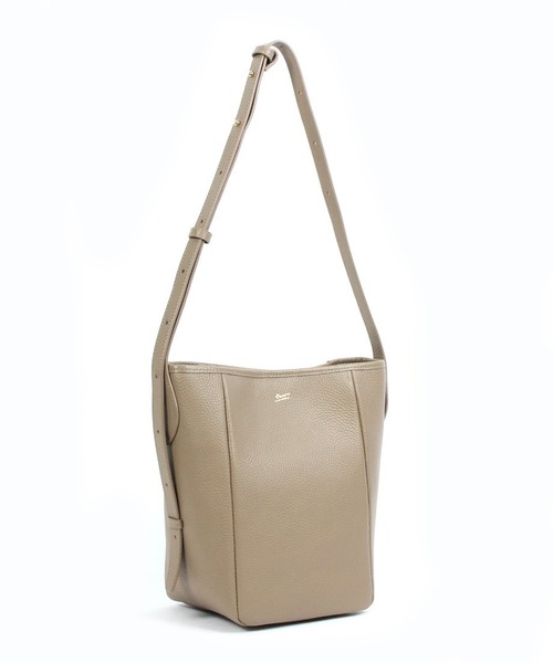 Beau're（ヴュレ）の「【BEAURE】牛革 カウレザー バケツ型 ワンショルダー バッグ B-24023（ショルダーバッグ・レディース・イエロー/アイボリー/ダークグレー/ブラック/ブラウン/シルバー・FREE）」の11枚目の写真