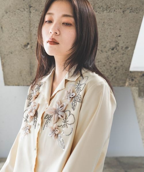 ☀︎ 夏満喫 ☀︎ 【新品】Sister jane ★3Dフラワーシースルーシャツ 楽天市場】Sister Jane シスタージェーン 長袖 シャツ Eden