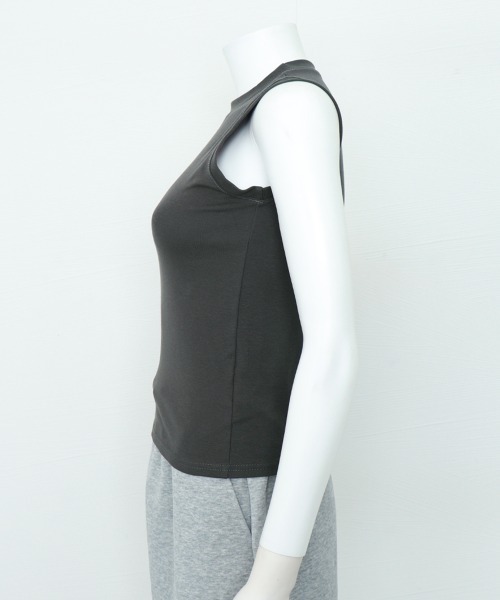 Miniministore(ミニミニストア)の「ノースリーブ Tシャツ タンクトップ 夏(タンクトップ・レディース・ブラック/ダークブラウン/グリーン/カーキ/チャコールグレー/グレー/ホワイト・L/M)」の17枚目の写真