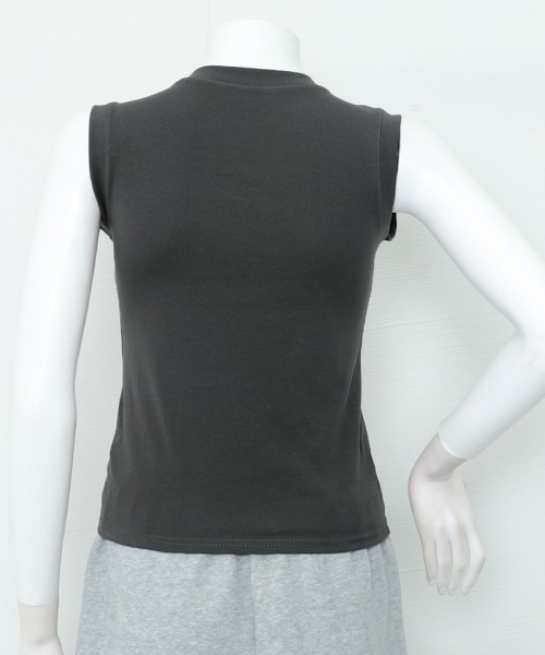 Miniministore(ミニミニストア)の「ノースリーブ Tシャツ タンクトップ 夏(タンクトップ・レディース・ブラック/ダークブラウン/グリーン/カーキ/チャコールグレー/グレー/ホワイト・L/M)」の18枚目の写真