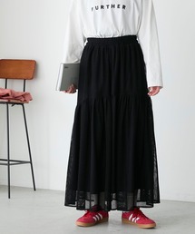 forksy.（フォルクシー）の「【forksy.】メッシュティアードボリュームスカート（スカート）」