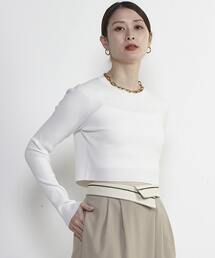 ニット セーター Soffitto刺繍入りクロップドニット レディース soffitto｜ソフィットのニット/セーター（刺繍）通販 - ZOZOTOWN