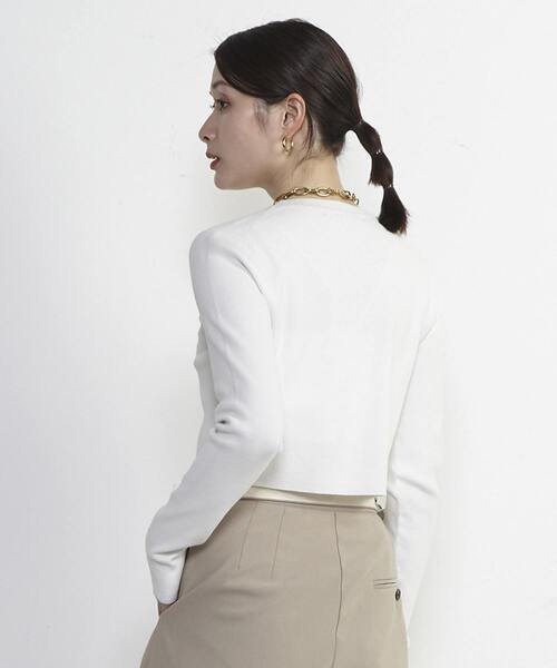 ニット セーター Soffitto刺繍入りクロップドニット レディース トップス・ニット/セーター商品一覧｜Soffitto(ソフィット