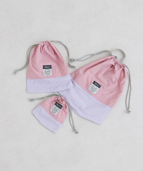 BAYFLOW（ベイフロー）の「巾着セット（KIDS）（エコバッグ/サブバッグ・キッズ・アイボリー/ブルー/ブラウン/ラベンダー/イエロー・FREE）」の5枚目の写真