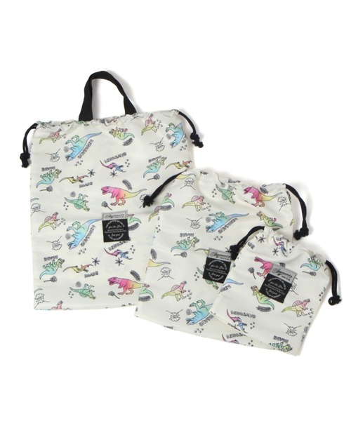 BAYFLOW（ベイフロー）の「巾着セット（KIDS）（エコバッグ/サブバッグ・キッズ・アイボリー/ブルー/ブラウン/ラベンダー/イエロー・FREE）」の3枚目の写真