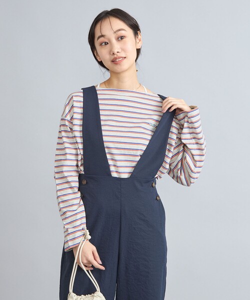 PENNEYS(ぺニーズ)の「PENNEYS(ぺニーズ)別注オヤコボーダーロングスリーブカットソー(Tシャツ/カットソー・レディース・オフホワイト/ネイビー/ライトグレー・M/L)」の11枚目の写真