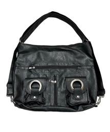 XU（エックスユー）の「【Never mind the XU】3way ring shoulder bag mini backpack hand bag / 【ネバーマインド ザ エックスユー】スリーウェイリングショルダーバッグミニバッグパックハンドバッグワンハンドルバッグ（ショルダーバッグ）」