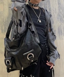 XU（エックスユー）の「【Never mind the XU】3way ring shoulder bag mini backpack hand bag / 【ネバーマインド ザ エックスユー】スリーウェイリングショルダーバッグミニバッグパックハンドバッグワンハンドルバッグ（ショルダーバッグ）」