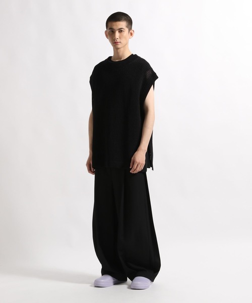 STERNBERG(スタンバーグ)の「STERNBERG/ギマメッシュニットベスト/987652(ベスト・メンズ・ブラック/チャコールグレー・LARGE/MEDIUM)」の9枚目の写真