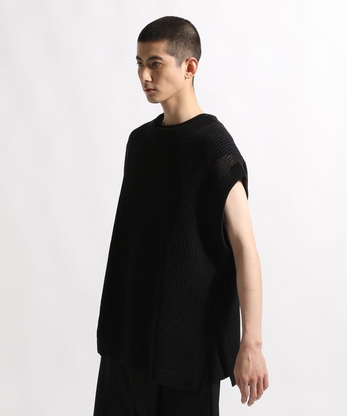 STERNBERG(スタンバーグ)の「STERNBERG/ギマメッシュニットベスト/987652(ベスト・メンズ・ブラック/チャコールグレー・LARGE/MEDIUM)」の14枚目の写真