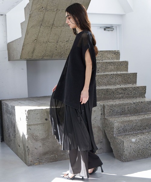 STERNBERG(スタンバーグ)の「STERNBERG/ギマメッシュニットベスト/987652(ベスト・メンズ・ブラック/チャコールグレー・LARGE/MEDIUM)」の16枚目の写真