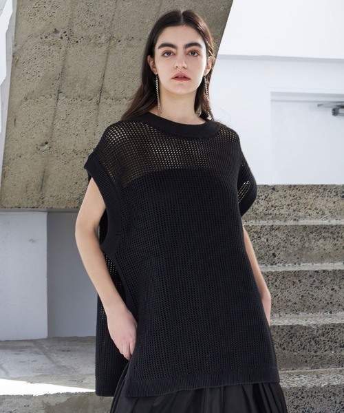 STERNBERG(スタンバーグ)の「STERNBERG/ギマメッシュニットベスト/987652(ベスト・メンズ・ブラック/チャコールグレー・LARGE/MEDIUM)」の18枚目の写真