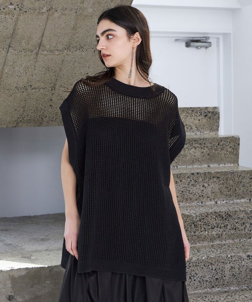 STERNBERG(スタンバーグ)の「STERNBERG/ギマメッシュニットベスト/987652(ベスト・メンズ・ブラック/チャコールグレー・LARGE/MEDIUM)」の20枚目の写真