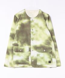 TAION(^CI)MILITARY REVERSIBLE C NECK CARDIGAN@R104BNDML-1(TVc/Jbg\[)
