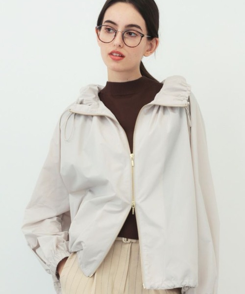 saloon（サルーン）の「SALOON(サルーン)/ライトペーパータフタブルゾン（ブルゾン・レディース・ブラック/グレー系その他・FREE）」の2枚目の写真