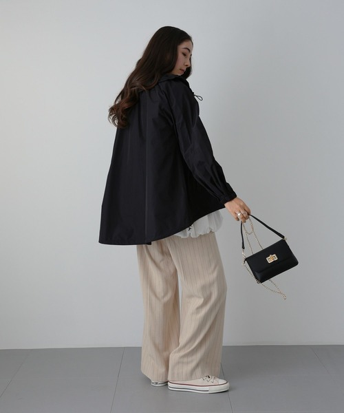 saloon（サルーン）の「SALOON(サルーン)/ライトペーパータフタブルゾン（ブルゾン・レディース・ブラック/グレー系その他・FREE）」の10枚目の写真