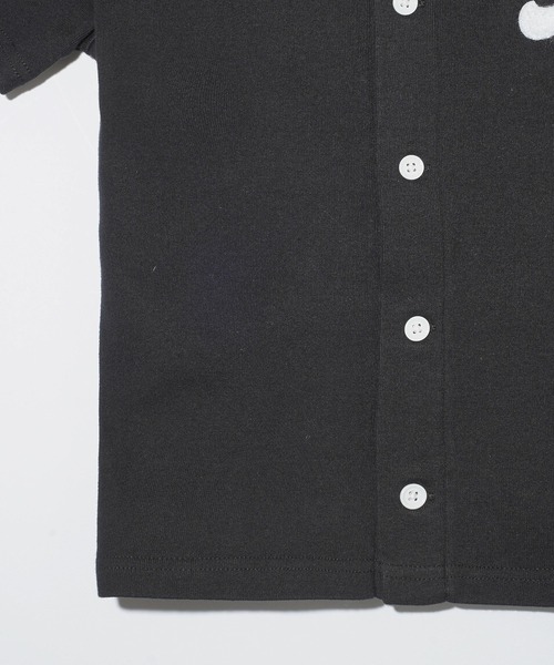 X-girl（エックスガール）の「CHENILLE EMBROIDERED LOGO CARDIGAN（Tシャツ/カットソー・レディース・ブラック/ブラウン/ホワイト・S/M）」の9枚目の写真