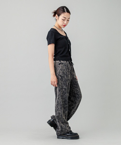 X-girl（エックスガール）の「CHENILLE EMBROIDERED LOGO CARDIGAN（Tシャツ/カットソー・レディース・ブラック/ブラウン/ホワイト・S/M）」の21枚目の写真