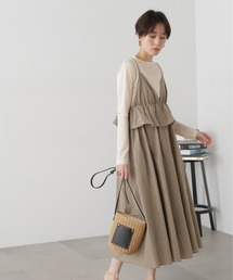 N.（N. Natural Beauty Basic）（エヌエヌナチュラルビューティーベーシック）の「◆インナーセットラッフルキャミワンピース（ワンピース・レディース）」