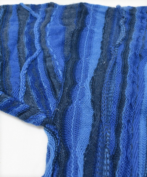 ピュアリーオーストラリアン　立体編み　3D　ウール　ニット　セーター　ラッパー purely australian 3Dニット 立体編み クージー風 古着 Purely