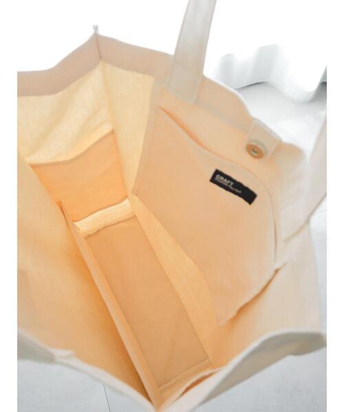 CRAFT STANDARD BOUTIQUE（クラフトスタンダードブティック）の「キャンバススクエアトート（トートバッグ・レディース・チャコールグレー/ナチュラル/カーキ・FREE）」の19枚目の写真