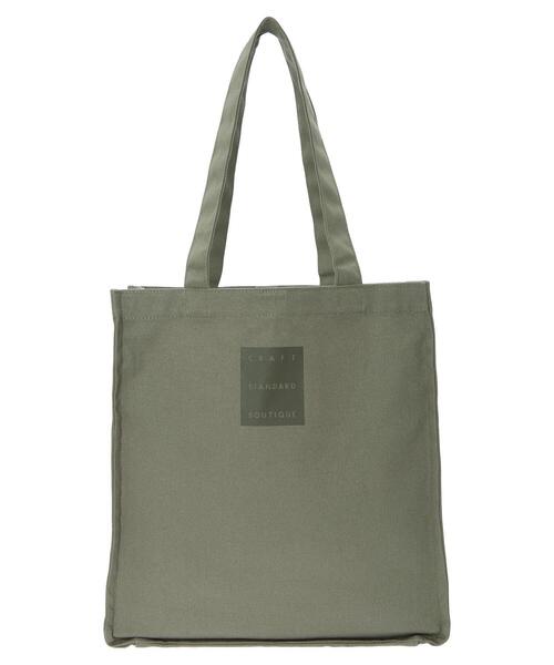 CRAFT STANDARD BOUTIQUE（クラフトスタンダードブティック）の「キャンバススクエアトート（トートバッグ・レディース・チャコールグレー/ナチュラル/カーキ・FREE）」の12枚目の写真
