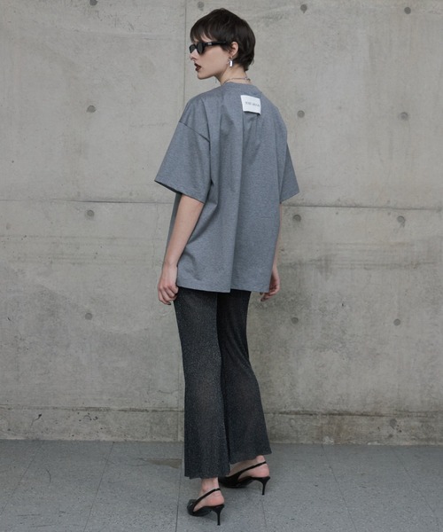 JOSE MOON(ジョゼムーン)の「LAME KNIT SHEER PANTS/ラメニットシアーパンツ(その他パンツ・レディース・ブラック/グレー/グリーン・FREE)」の8枚目の写真