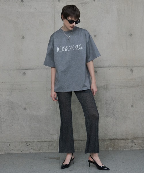 JOSE MOON(ジョゼムーン)の「LAME KNIT SHEER PANTS/ラメニットシアーパンツ(その他パンツ・レディース・ブラック/グレー/グリーン・FREE)」の7枚目の写真