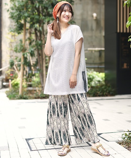 チチカカ（チチカカ）の「ドライタッチシアーカットソープルオーバー（Tシャツ/カットソー・レディース・アイボリー/カラフル・FREE）」の15枚目の写真