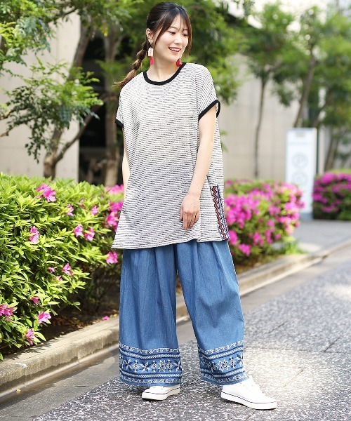 チチカカ（チチカカ）の「ドライタッチシアーカットソープルオーバー（Tシャツ/カットソー・レディース・アイボリー/カラフル・FREE）」の16枚目の写真