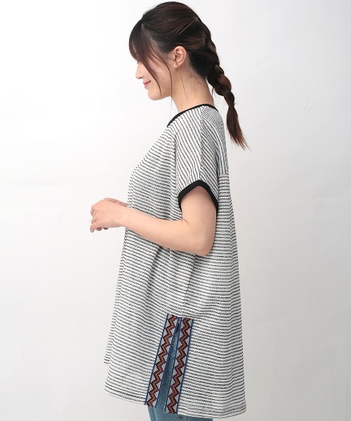 チチカカ（チチカカ）の「ドライタッチシアーカットソープルオーバー（Tシャツ/カットソー・レディース・アイボリー/カラフル・FREE）」の9枚目の写真