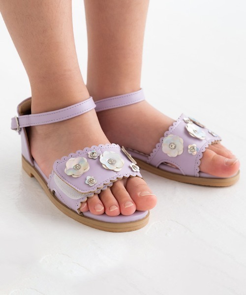 【セール】【POMPKINS / ポプキンズ】フラワーサンダル（サンダル）｜POMPKINS（ポプキンズ） 5,280円