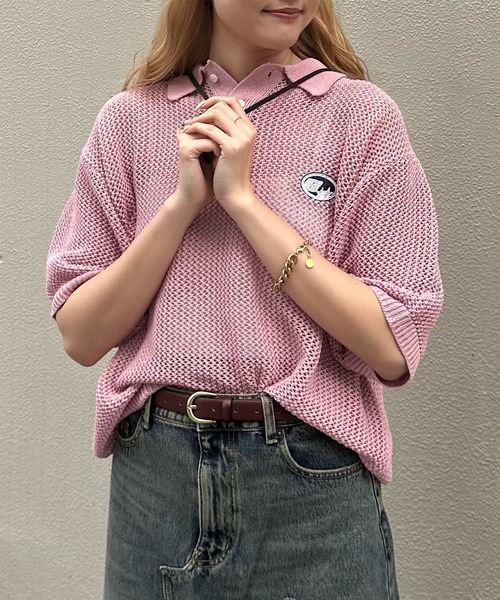 Snap club（スナップクラブ）の「【Snap club】サークル刺繍 メッシュ