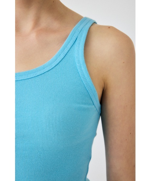 MOUSSY（マウジー）の「BASIC RIB タンクトップ（タンクトップ・レディース・ダークネイビー/ホワイト/オレンジ系その他/ライトブルー・FREE）」の20枚目の写真