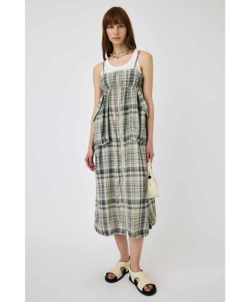 MOUSSY（マウジー）の「BASIC RIB タンクトップ（タンクトップ・レディース・ダークネイビー/ホワイト/オレンジ系その他/ライトブルー・FREE）」の9枚目の写真