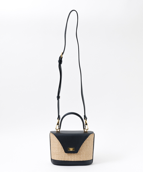 VIOLAd'ORO（ヴィオラドーロ）の「【VIOLAd'ORO】SANDRO　カゴバッグ（トートバッグ・レディース・グレー/ライトベージュ・フリー）」の3枚目の写真