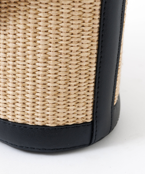 VIOLAd'ORO（ヴィオラドーロ）の「【VIOLAd'ORO】SANDRO　カゴバッグ（トートバッグ・レディース・グレー/ライトベージュ・フリー）」の15枚目の写真