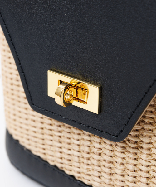 VIOLAd'ORO（ヴィオラドーロ）の「【VIOLAd'ORO】SANDRO　カゴバッグ（トートバッグ・レディース・グレー/ライトベージュ・フリー）」の16枚目の写真