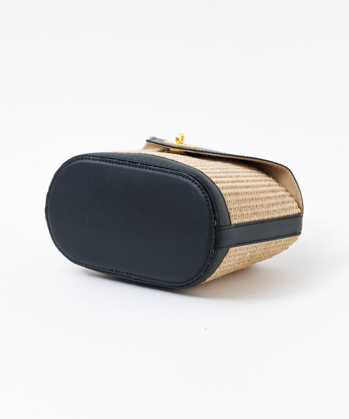 VIOLAd'ORO（ヴィオラドーロ）の「【VIOLAd'ORO】SANDRO　カゴバッグ（トートバッグ・レディース・グレー/ライトベージュ・フリー）」の9枚目の写真