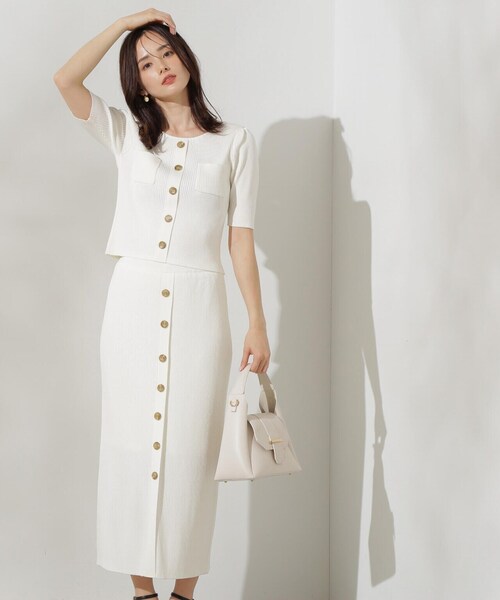 PROPORTION BODY DRESSING(プロポーションボディドレッシング)の「ショートニット×タイトセットアップ / 1214140508(ワンピース・レディース・ホワイト系その他/ブルー/ブラック・SMALL/MEDIUM)」の18枚目の写真