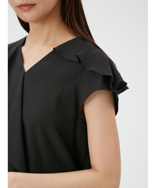 FRAY I.D（フレイアイディー）の「ラッフルディテールブラウス（シャツ/ブラウス・レディース・ブルー/ブラック/ホワイト・FREE）」の8枚目の写真