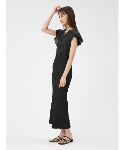 FRAY I.D（フレイアイディー）の「ラッフルディテールブラウス（シャツ/ブラウス・レディース・ブルー/ブラック/ホワイト・FREE）」の20枚目の写真