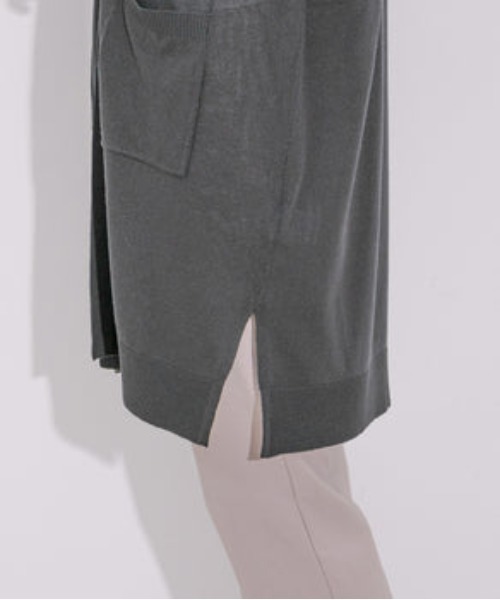 Jayro（ジャイロ）の「UVカット麻混ロングトッパーカーディガン（カーディガン/ボレロ・レディース・ブルー/ブラック/ライトグリーン/レッド/ネイビー/イエロー・M）」の20枚目の写真