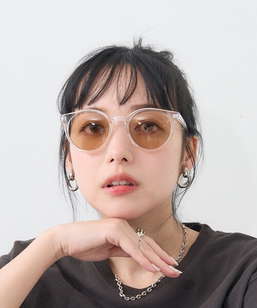 FREAK'S STORE（フリークスストア）の「UVカットアイウエア（メガネ・レディース・ベージュ/ブラック/その他・ONE SIZE）」の3枚目の写真