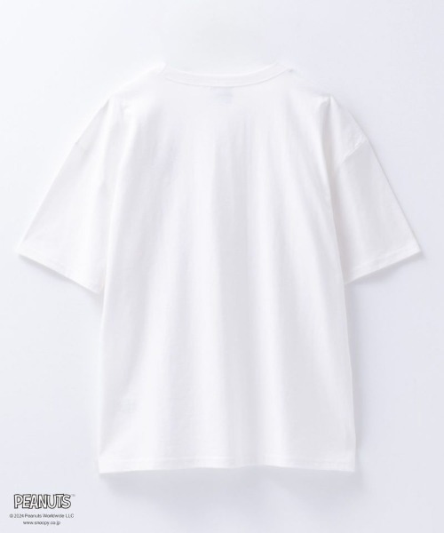 PEANUTS(ピーナッツ)の「PEANUTS スヌーピー アソートプリントTシャツ(Tシャツ/カットソー・レディース・グリーン系その他/ベージュ/ホワイト/ブラック・フリー)」の15枚目の写真