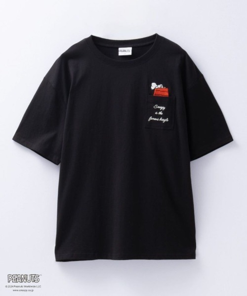 PEANUTS(ピーナッツ)の「PEANUTS スヌーピー アソートプリントTシャツ(Tシャツ/カットソー・レディース・グリーン系その他/ベージュ/ホワイト/ブラック・フリー)」の16枚目の写真