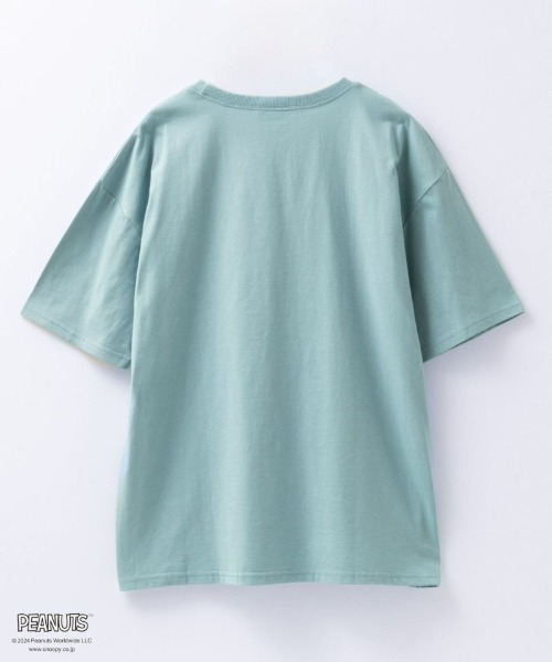 PEANUTS(ピーナッツ)の「PEANUTS スヌーピー アソートプリントTシャツ(Tシャツ/カットソー・レディース・グリーン系その他/ベージュ/ホワイト/ブラック・フリー)」の21枚目の写真