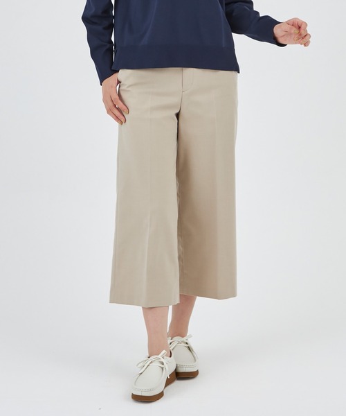 I.T.'S international(イッツインターナショナル)の「ベーシックワイドクロップドパンツ(その他パンツ・レディース・ブラック/チャコールグレー/パープル/ベージュ/オフホワイト/グレー/ブルー/その他7/イエロー・11号/9号/7号)」の6枚目の写真