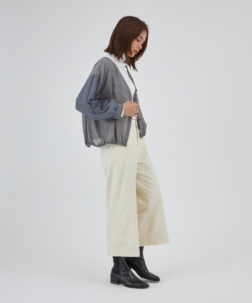 I.T.'S international(イッツインターナショナル)の「ベーシックワイドクロップドパンツ(その他パンツ・レディース・ブラック/チャコールグレー/パープル/ベージュ/オフホワイト/グレー/ブルー/その他7/イエロー・11号/9号/7号)」の18枚目の写真