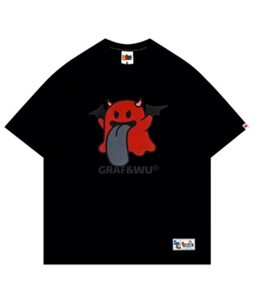 GRAF&WU(グラフアンドユー)の「GRAF&WU-1-SSTEE(Tシャツ/カットソー・メンズ・ホワイト/ブラック・M/XL/L)」の2枚目の写真